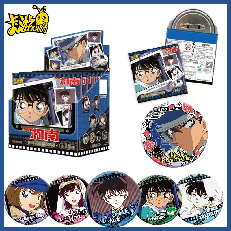 

New Detective Conan Animation Theme Kaito Kid Tin Badge Kayou Anime Pin Button Badge Hanging Ornament Kids Collection Gift Toys