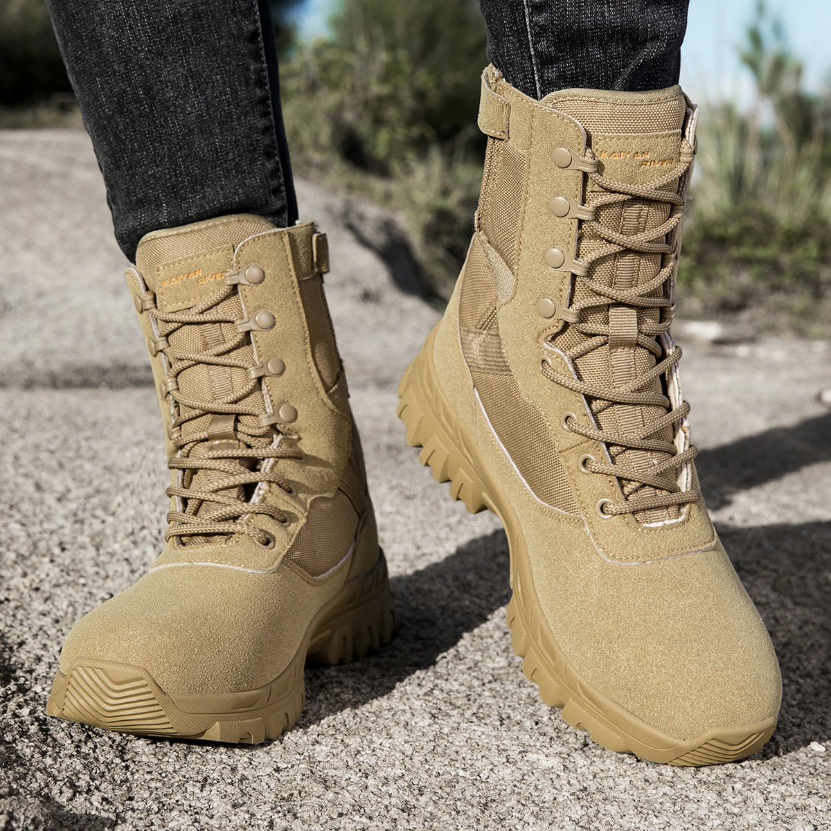 

Men Military Tactical Boots Male Army Shoes Women Unisex High Quality Waterproof Training Rapid Response Lace Up Outdoor Safety