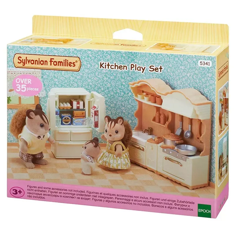 Sylvanian Families Dollhouse Playset Kitchen Play Set Accessories Gift Girl Toy No Figure New in Box 5341