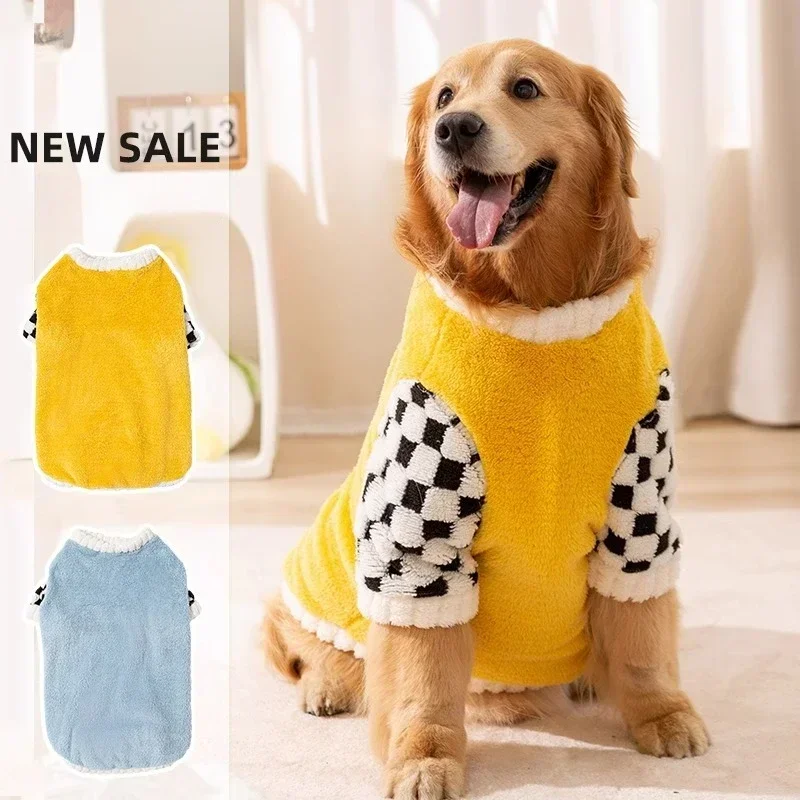 

Autumn and Winter Big Dogs Clothes Border Collie Labrador Medium To Large Dogs Corgi Small Cat Cotton-padded Clothes Pet Clothes