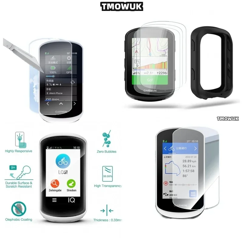 

For Garmin 1030 Plus 1040 Edge 520 820 530 1040 540 840 130 Explore2 - Ultra - Thin Tempered Glass Screen Protector For Bicycle