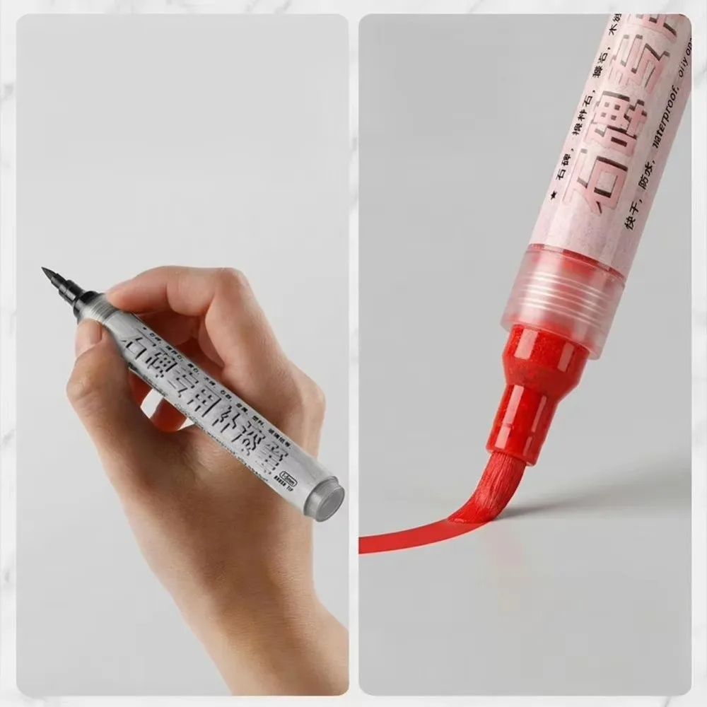 New Waterproof Tombstone Marker Ceramic Repair Wood Craft Paint Pen Metal Marking Stone Inscription Pen