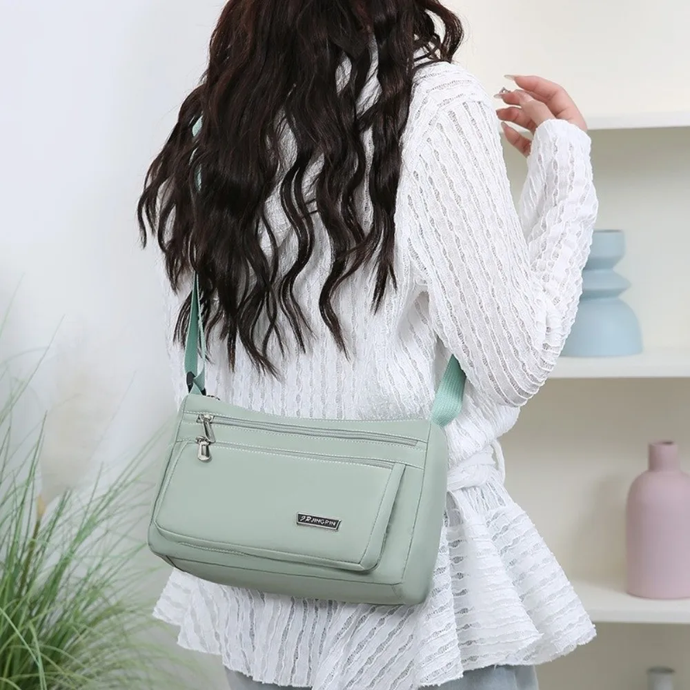 

Multi-Layer Multiple Compartments Crossbody Bag Lightweight Large Capacity Shoulder Messenger Bag Waterproof Multi-Functional
