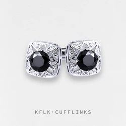 KFLK Jewelry Fashion shirt cufflink for mens Brand cuff button cuff link High Quality Wedding male abotoaduras guests