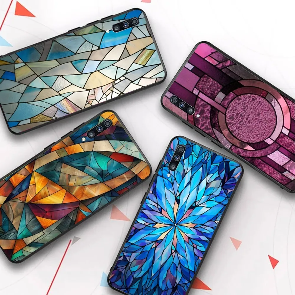 Stained Glass Texture Phone Case For Samsung A 10 11 12 13 20 21 22 30 31 32 40 51 52 53 70 71 72 73 91 13 Shell