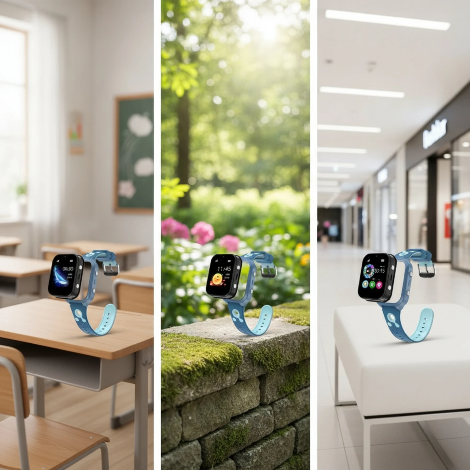 4G Mobile Device Watch Touchscreen Smart Watch with Camera Smartwatch Adjustable Wearable for Children, School, Travel