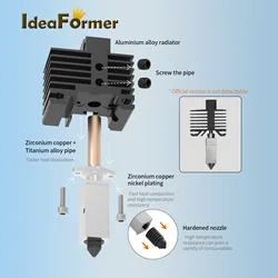 Hotend-boquilla de acero duro para Bambu Lab X1 X1, termistor de boquilla de acero duro de carbono, compatible con bambú, P1P, P1S, hotend