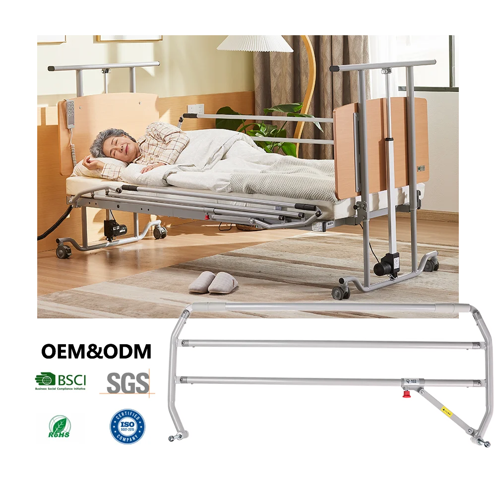 Tecforcare Homecare Bed Rail Guards Hospital Bed Elderly Care Products Health Material Hospital Bed Rail for Elderly Nursing