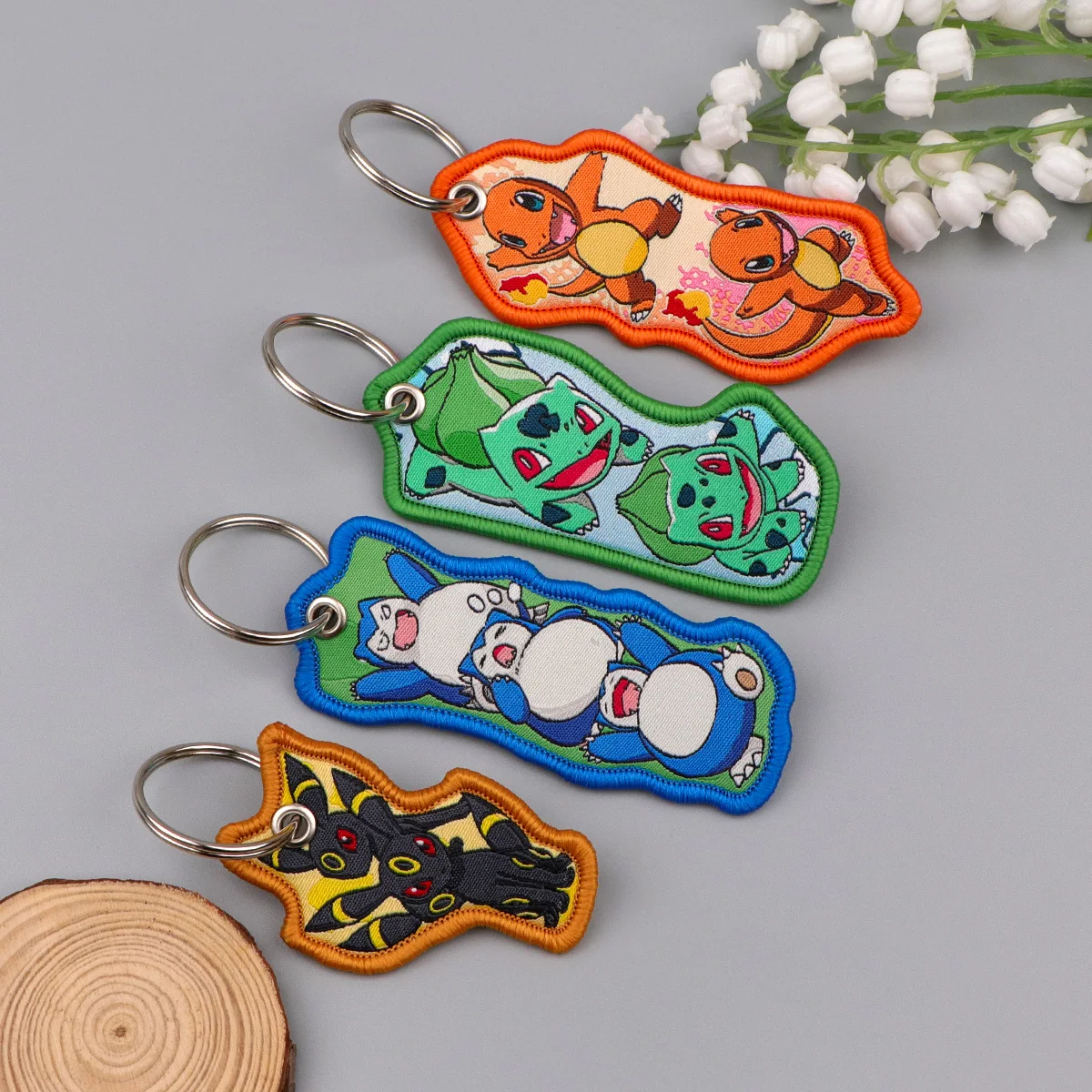 1PCS Cute Monsters Cartoon Keychain for Motorcycles Key Ring Women Men Key Tags Key Fobs Holder Accessories Jewelry Gifts - view 5