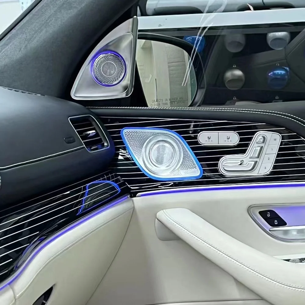 

STLFPiano Lacquer Dashboard Panel Black and White 6-piece Set Piano Trim Kit for Mercedess-Benzs GLE GLS W167