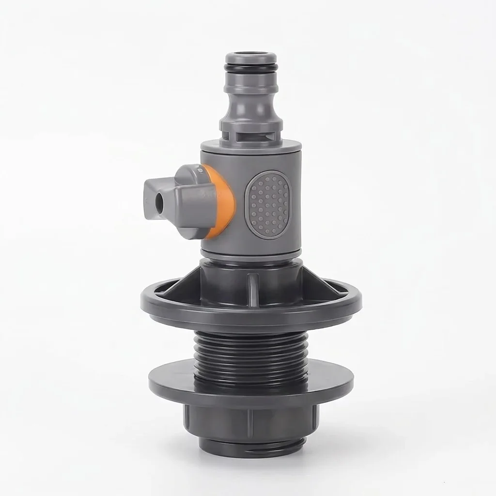 Durable 2PCS Water Storage Buckets Rain Barrel Spigots Featuring 1/2 Inch DN15 External Thread Connector Ideal For Outdoor