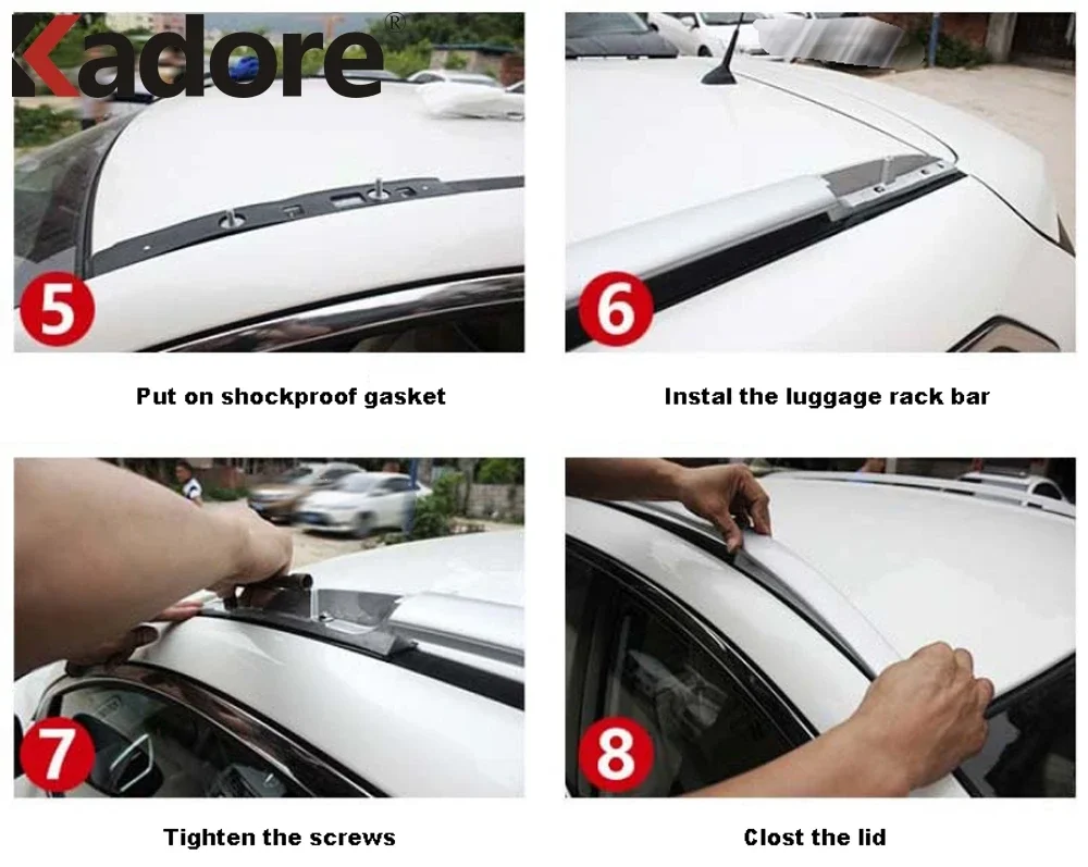 For Nissan Qashqai J11 2014-2016 2017 2018 2019 Car Roof Rack Basket Top Rail Cross Strip Bar Luggage Carrier Aluminium Alloy