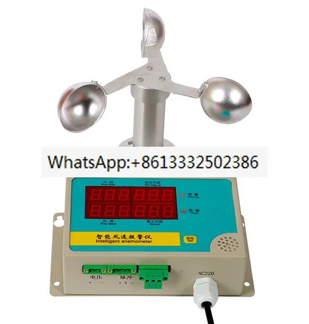 Tower crane anemometer measuring sensor tower crane anemometer