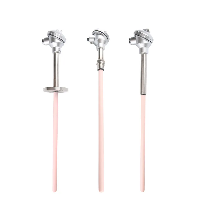 Thermocouple temperature sensor K-type WRN-122/WRN-132 300-500mm corundum ceramic tube SUS304 1300℃ for high temperature furnace