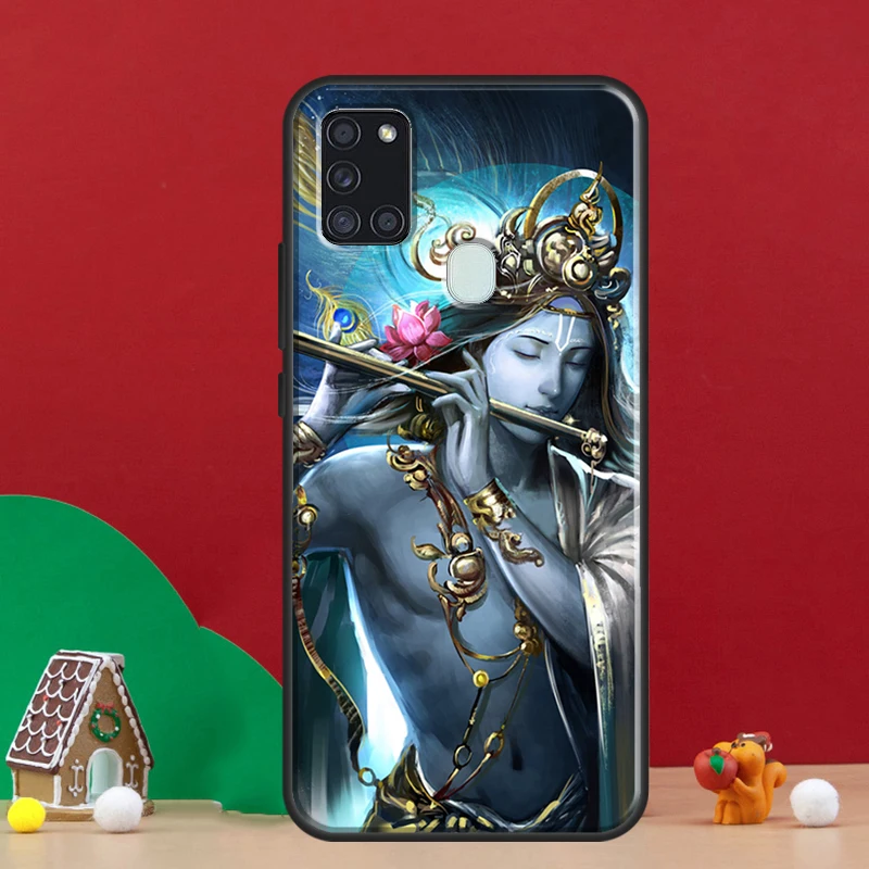 Indian God Lord Krishna Cover For Samsung Galaxy A54 A34 A14 A32 A12 A22 A52 A72 A13 A33 A53 A50 A52S A51 A71 Back Case