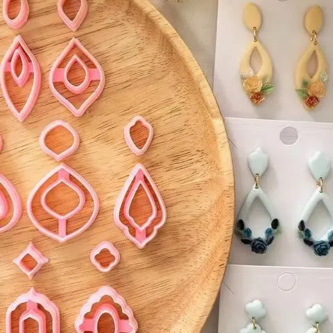 

6 шт./компл. DIY фрезы для полимерной глины керамические висячие серьги из глины ювелирные изделия инструменты для изготовления керамики