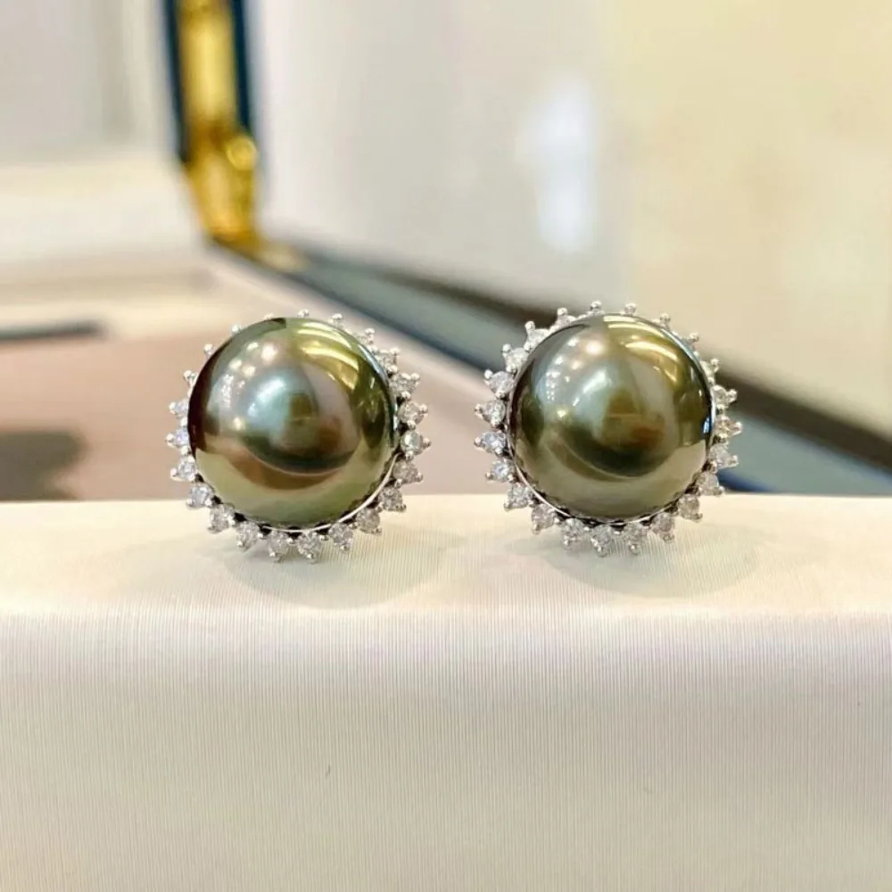 

4 шт., аксессуары для жемчуга своими руками, серьги-гвоздики из серебра 925 пробы, пустой держатель, держатель для сережек с жемчугом в виде солнечного цветка, с круглыми плоскими бусинами 7-9 мм