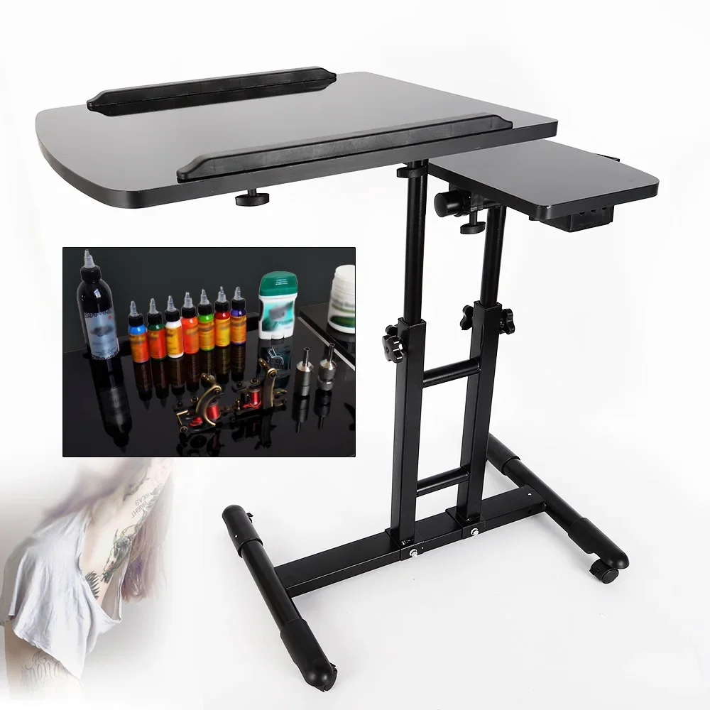 

Adjustable Tattoo Tray Rolling Work Station Drawing Equipment Supply Desk Table Tattoo Workbench