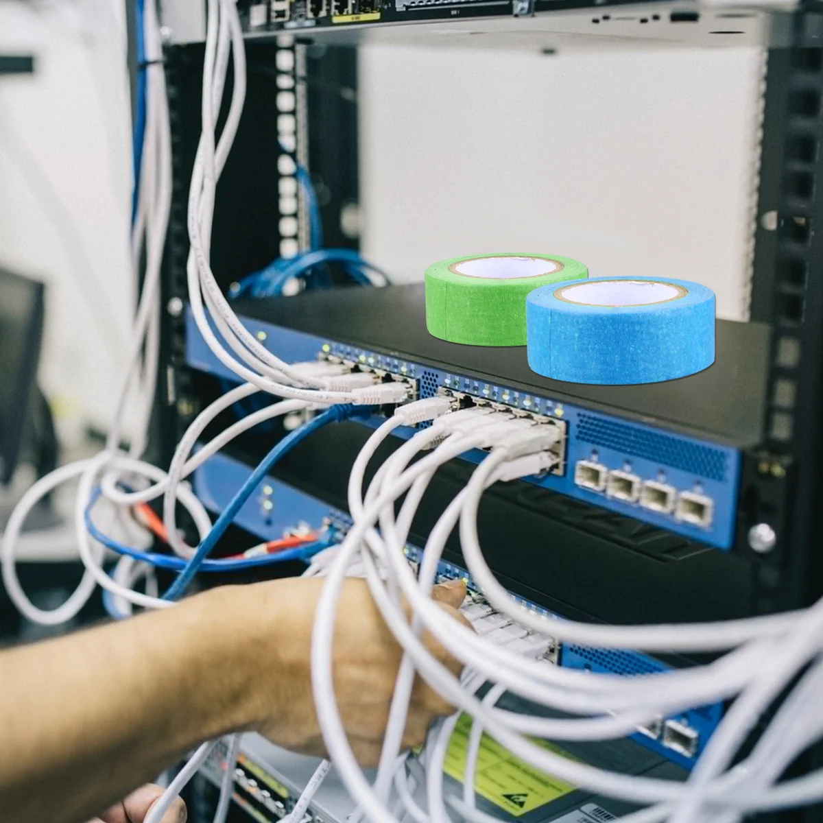 6 قطعة 24 مللي متر 12 متر قوس قزح الملونة شريطٌ لاصق اشي ورقة لزجة لاصق للحرف اليدوية وضع العلامات المنزل مكتب المشاريع المدرسية #1