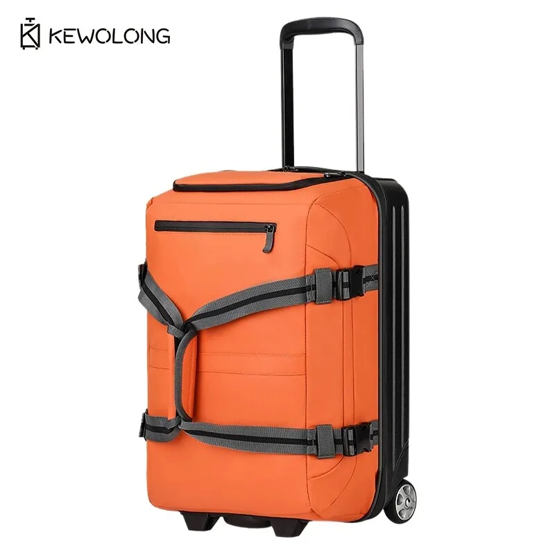 

Lightweight Carry-On Suitcase, Silent Spinner Wheels, Large Capacity Oxford Softside Luggage for Business Travel, Weekender Bag