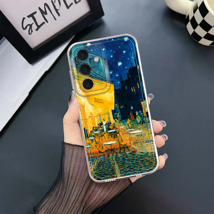 Van Gogh Sunflowers Case for Samsung Galaxy A71 A52 A51 A72 A31 A16 A17 A52s A32 A21s A12 A50 Soft Phone Cover