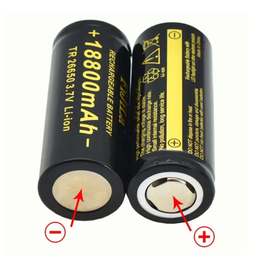 Nuevo Batería Original de alta calidad 26650 18800mAh 3,7 V 50A batería recargable de iones de litio para linterna LED 26650