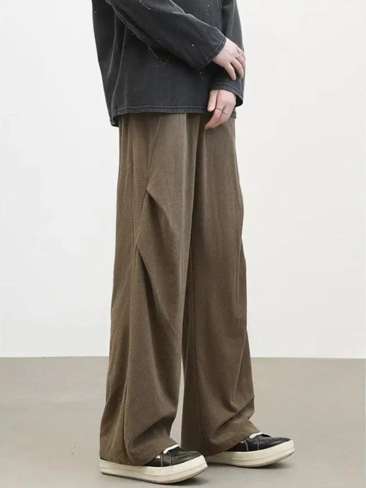 

Straight Sweatpants for Men Trousers High Quality Clearance Sale Harajuku Retro Korean New in Trend Y2k Man Sports Pants Draped