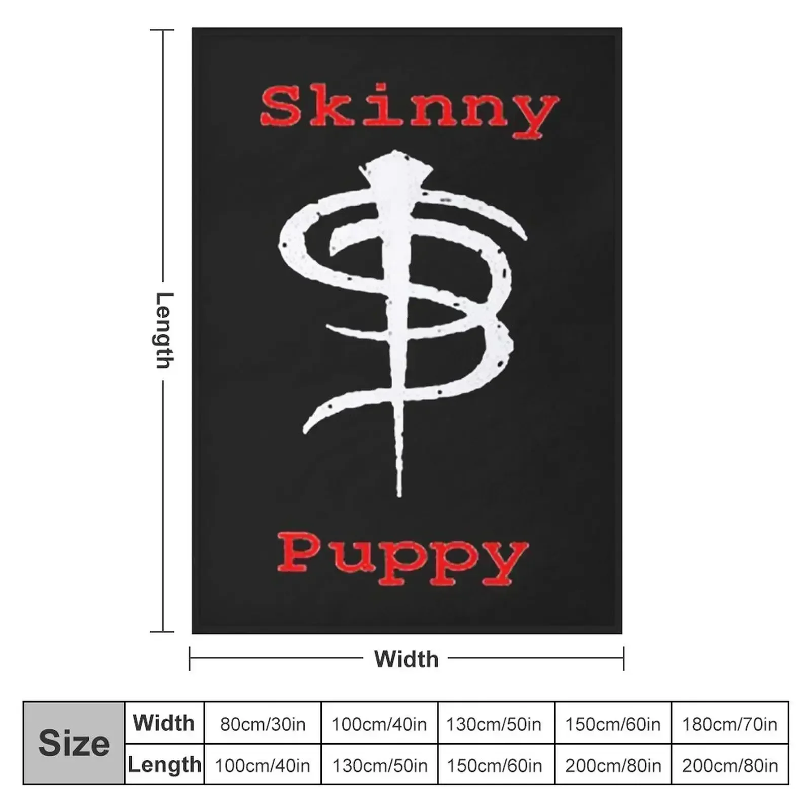 New Skinny puppy Throw Blanket Warm bed plaid Beach Camping Blankets