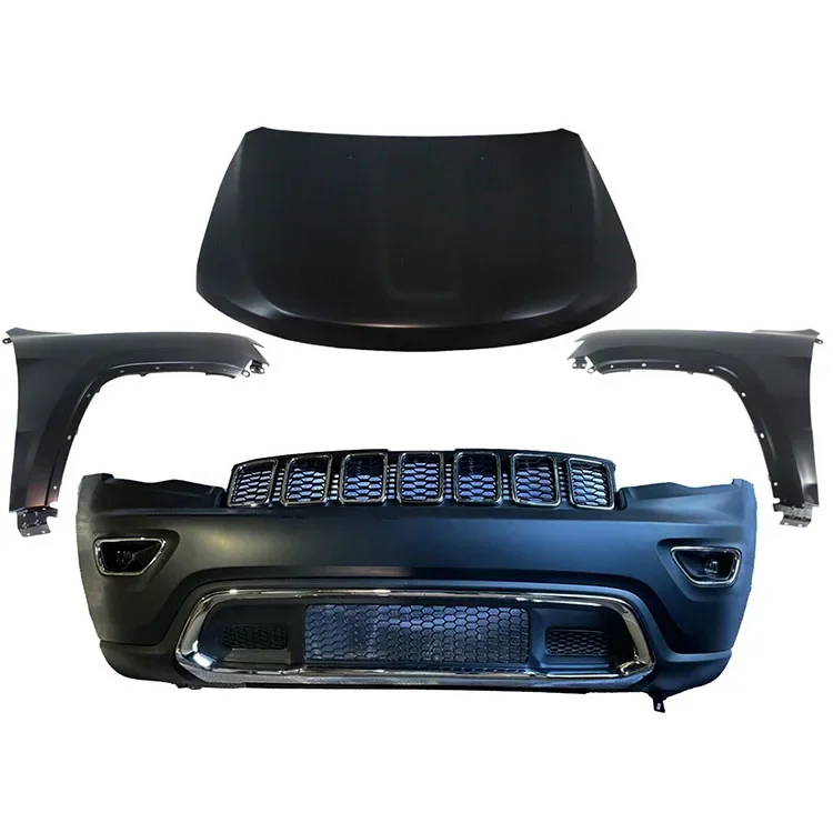 Factory sale Front Bumper Assembly with Day Running Light and hood For Jeep Grand Cherokee 2017 - 2020 Body kit