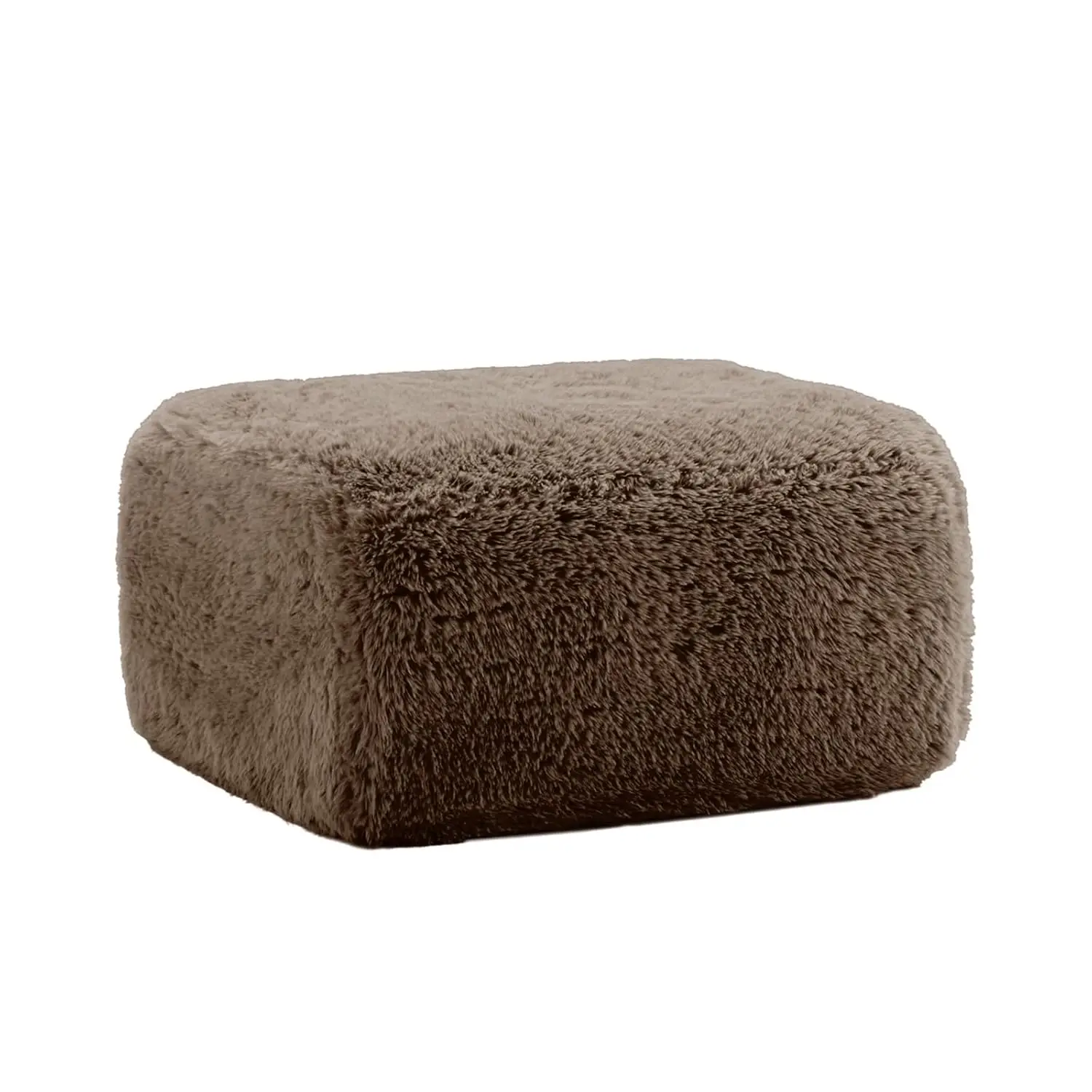 

Бескаркасный модульный секционный диван Ottoman с глубоким сиденьем, из сжатой плюшевой ткани, для гостиной/квартиры, без сборки, коричневый, на заказ