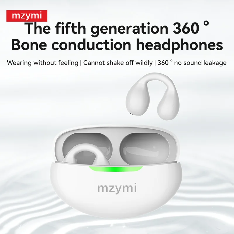 mzymi Earclip TWS Wireless Earbuds K10 Bluetooth 5.3 Earphone Bone Conduction Sport Headset Waterproof Headphone For XIAOMI