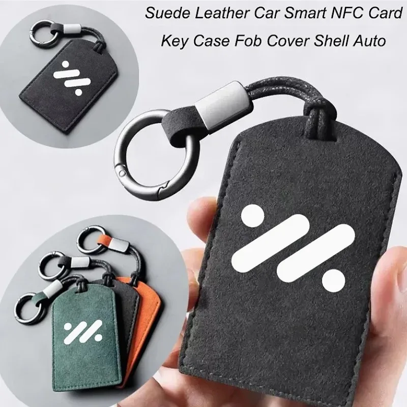 Car NFC Key Card Holder Car Key Card Case Car Key Cover Suede For IM Motors IM6 IM5 LS7 L7 LS6 IM7