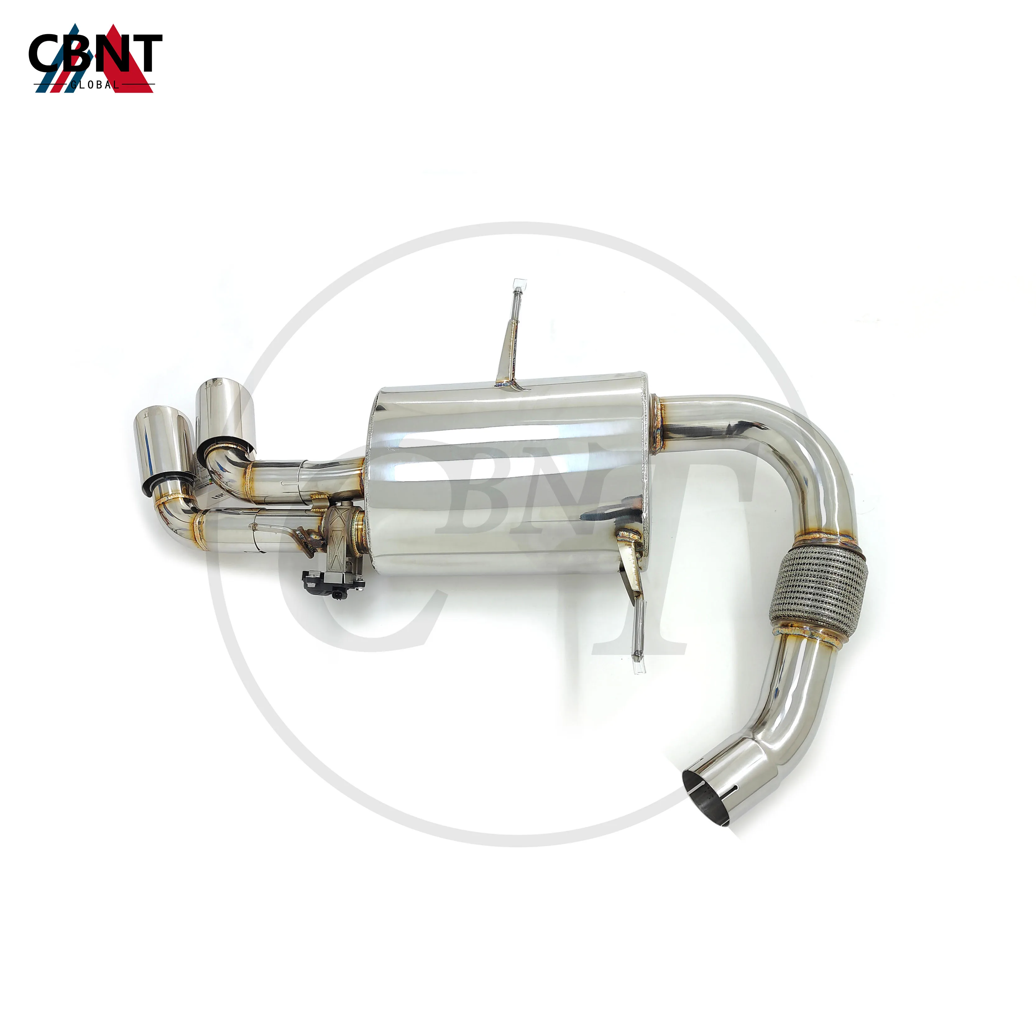 CBNT Exhaust-pipe with Valve Muffler for BMW i8 1.5T Valved Axle-back Catback Pipe Performance SS304 Tuning Exhaust System