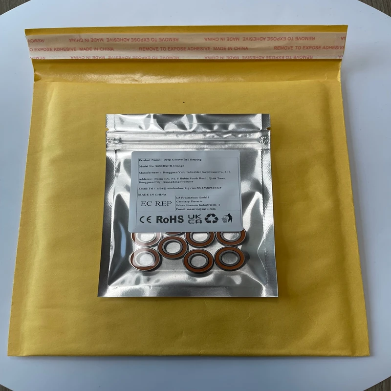

5PCS S688RS CB 8x16x5mm 440C Stainless Steel Ring Ceramic Balls Bearing ABEC-7 Metal Fidget Spinner S688 RS 2RS S688RS