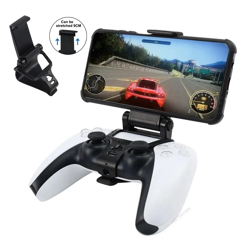 PS5 컨트롤러 브래킷 마운트 용 모바일 핸드폰 스탠드 삼성 S9 S8 클립 홀더 용 PlayStation 5 게임 패드 용 핸드 그립