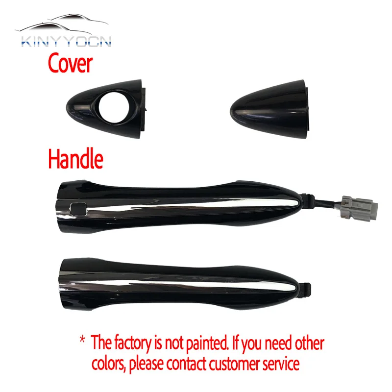 For KIA K5 Optima 2011-15 Car Door Pull Handle Cover Opening Handle Lid Doorknob Without spray paint Cap Hood Shell