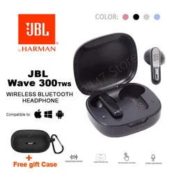 Cuffie Bluetooth Wireless JBL Wave 300TWS originali cuffie da gioco musicali W300 auricolari sportivi da corsa con microfono + custodia gratuita