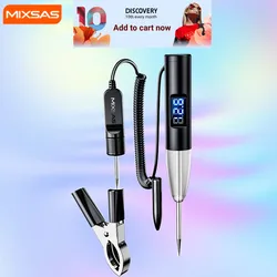 MIXSAS Auto Truck Electrical Circuit Tester Voltage Pen 6V 24V Car Diagnostic Tool Vehicle LED Digital Display Power Probe Pen