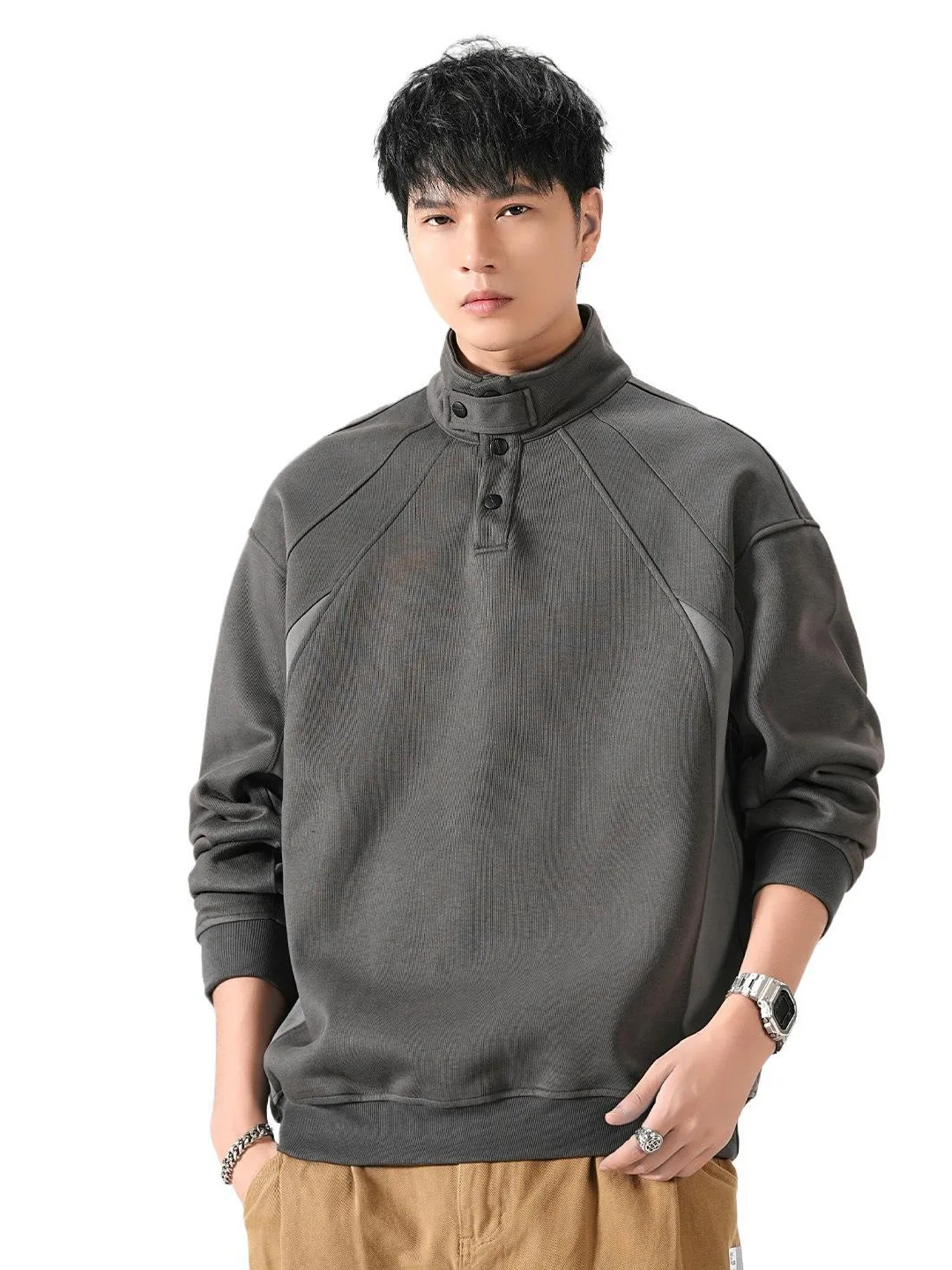 

Мужские худи без капюшона с светоотражающим принтом: Яркий, смелый и эффектный дизайн с изображением молнии и электрической энергии. Молодежная коллекция.