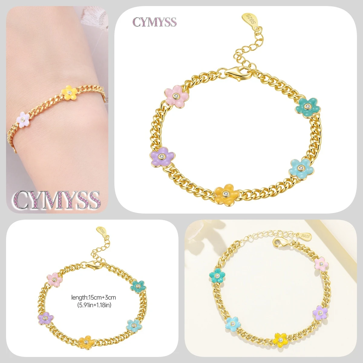 Zierliches Tennisarmband aus 925er Sterlingsilber mit Schmetterlingsanhänger und eingelegtem Zirkonia, edler Schmuck für Frauen, Hochzeits- und Geburtstagsgeschenk – Detail 6