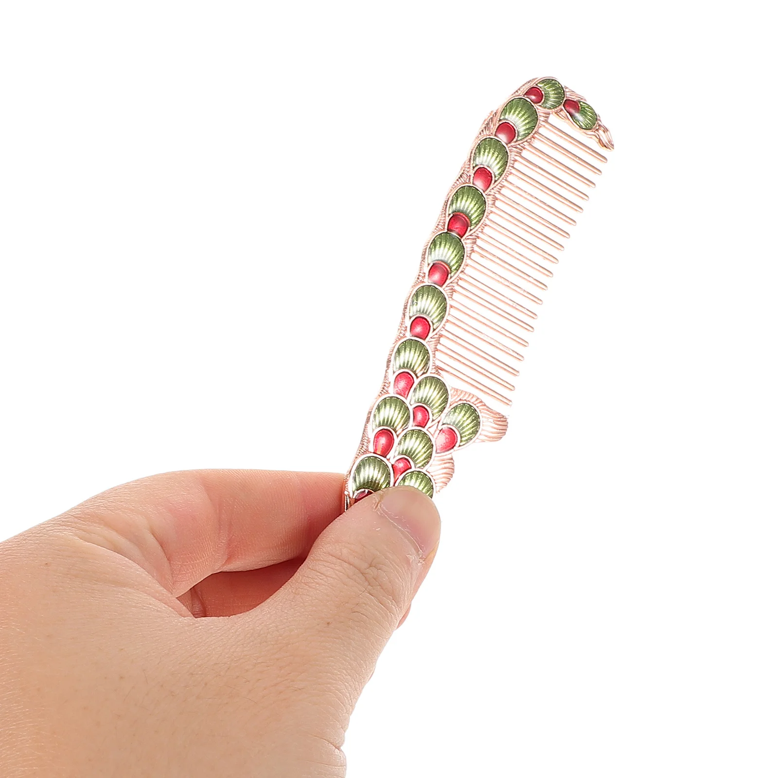 Set di pettini per specchio in metallo retrò da 2 pezzi, specchio cosmetico portatile per donne, ragazze, viaggi, feste, picnic, accessori alla moda