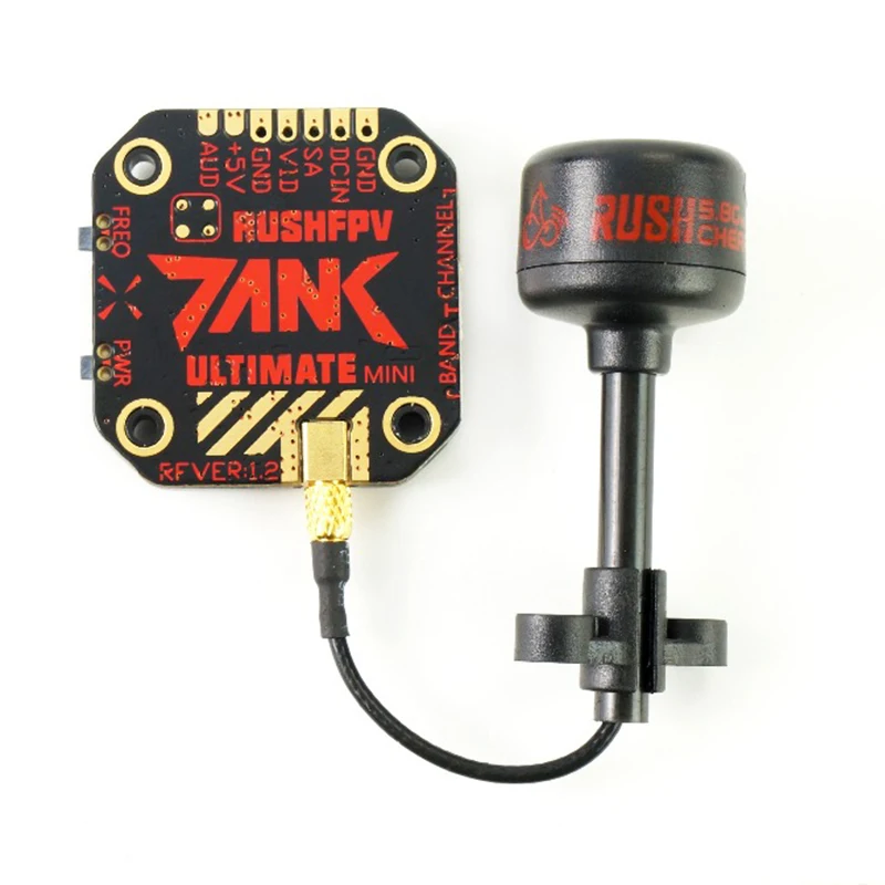 RUSH TANK Ultimate Mini/TANK PLUS VTX 5.8GHz 48CH 2-8s 800mW Nadajnik Wideo Smart Audio AGC MIC Dron Wyścigowy FPV