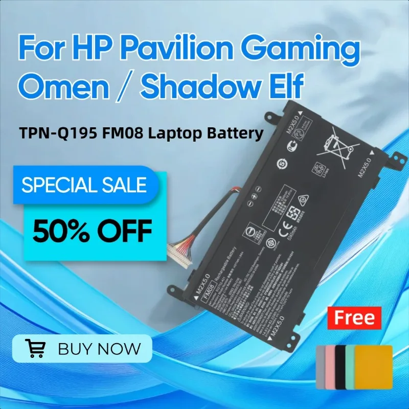 

For HP Pavilion Gaming / Omen / Shadow Elf (Shadow Elf) 3/4 Plus TPN-Q195 FM08 Laptop Battery Give Away A Mouse Pad