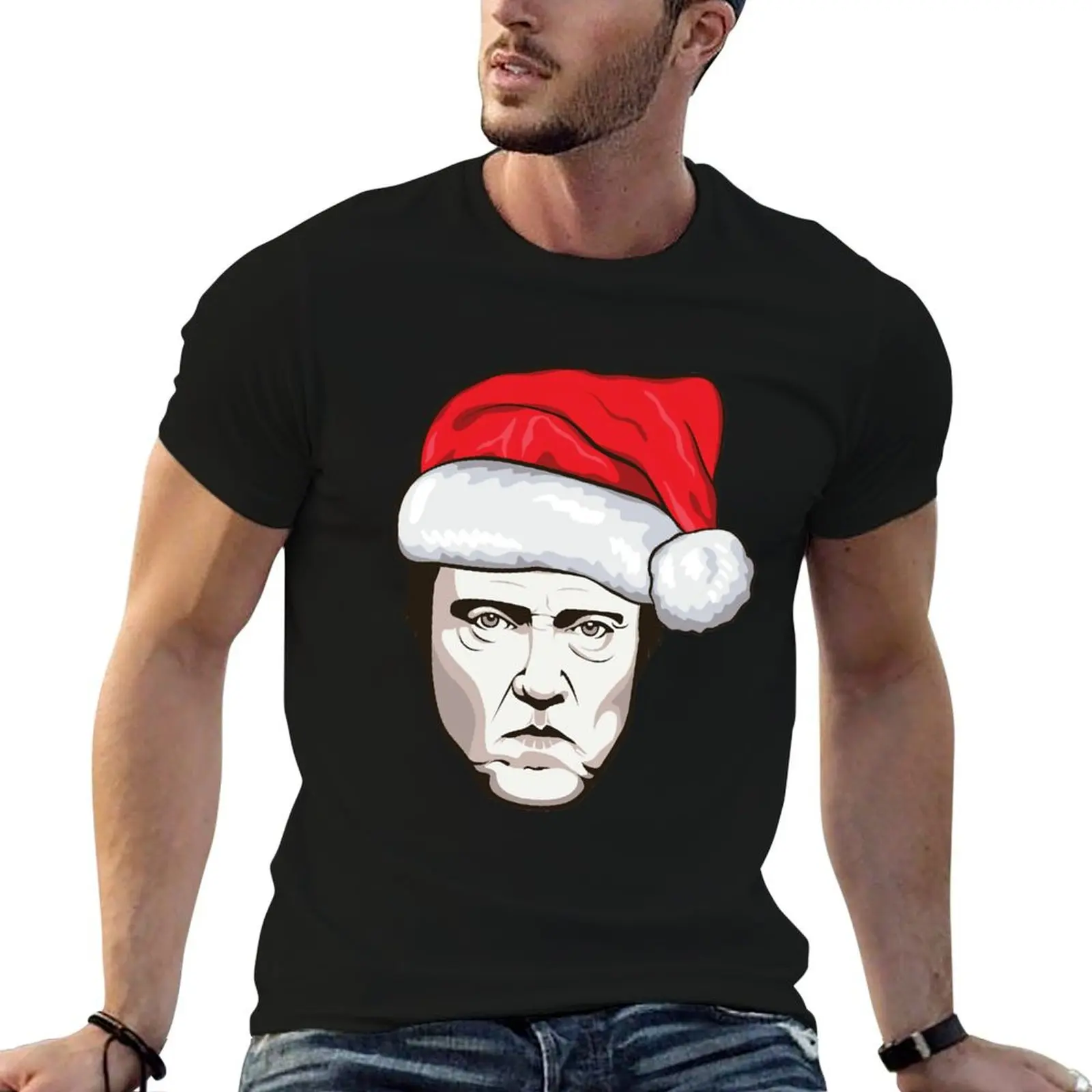 People Call Me Christopher Walken movie Christmas T-Shirt Casual Loose Short Sleeve Tee for Men