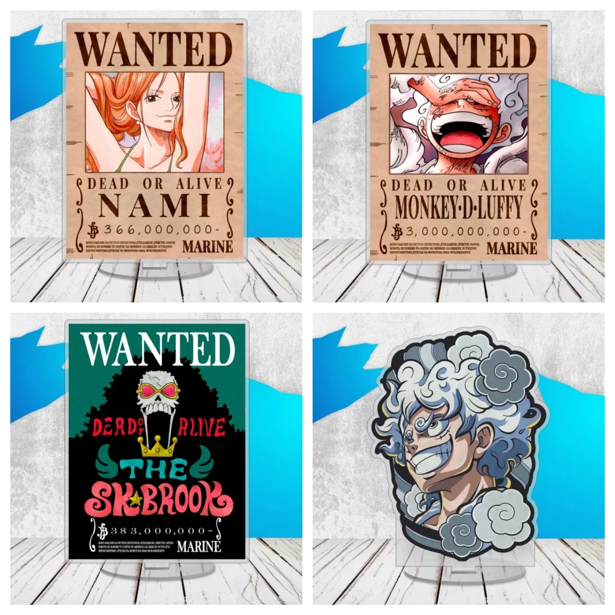 15Cm Acrylic Standing Plates for One Piece Anime Character Desktop Ornament Decorative Ornament Creativity Exquisite Fans Gift
