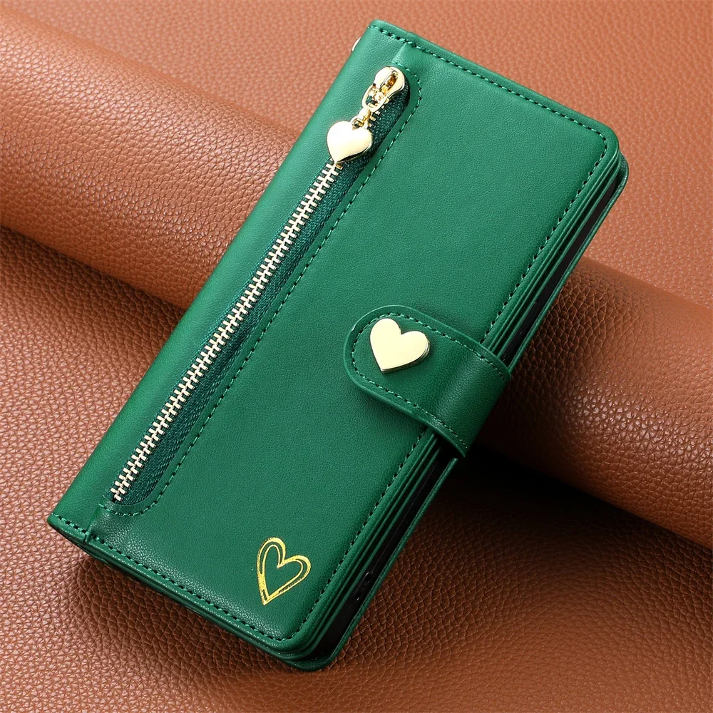 For Motorola G34 G24 G04S G14 G84 G73 G53 5G Zipper Wallet Leather Case For Moto G13 G23 G14 84 G04 G53Y G53J Cover