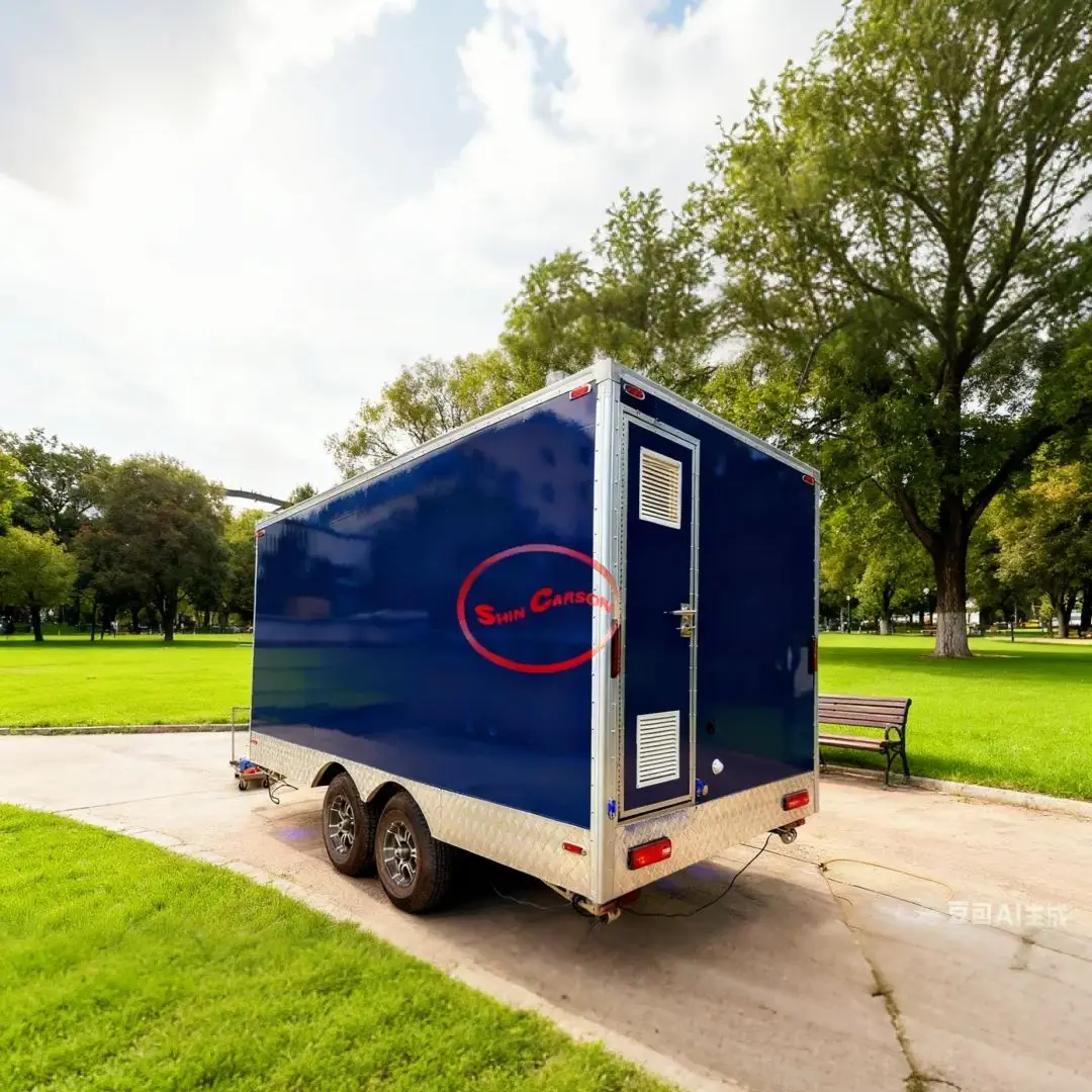 Tijdelijke badkamer voor buiten Bouwplaats Mobiel toilet Techniek Openbaar toilet Eenvoudig draagbaar