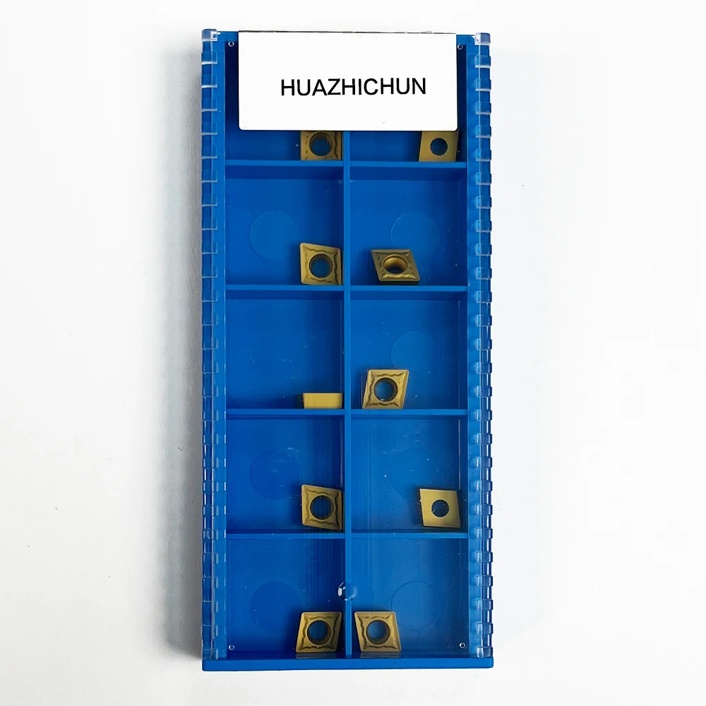 

HUAZHICHUN 10 шт. CCMT060204-GP GP1115 твердосплавная вставка токарный станок резак инструмент токарная вставка
