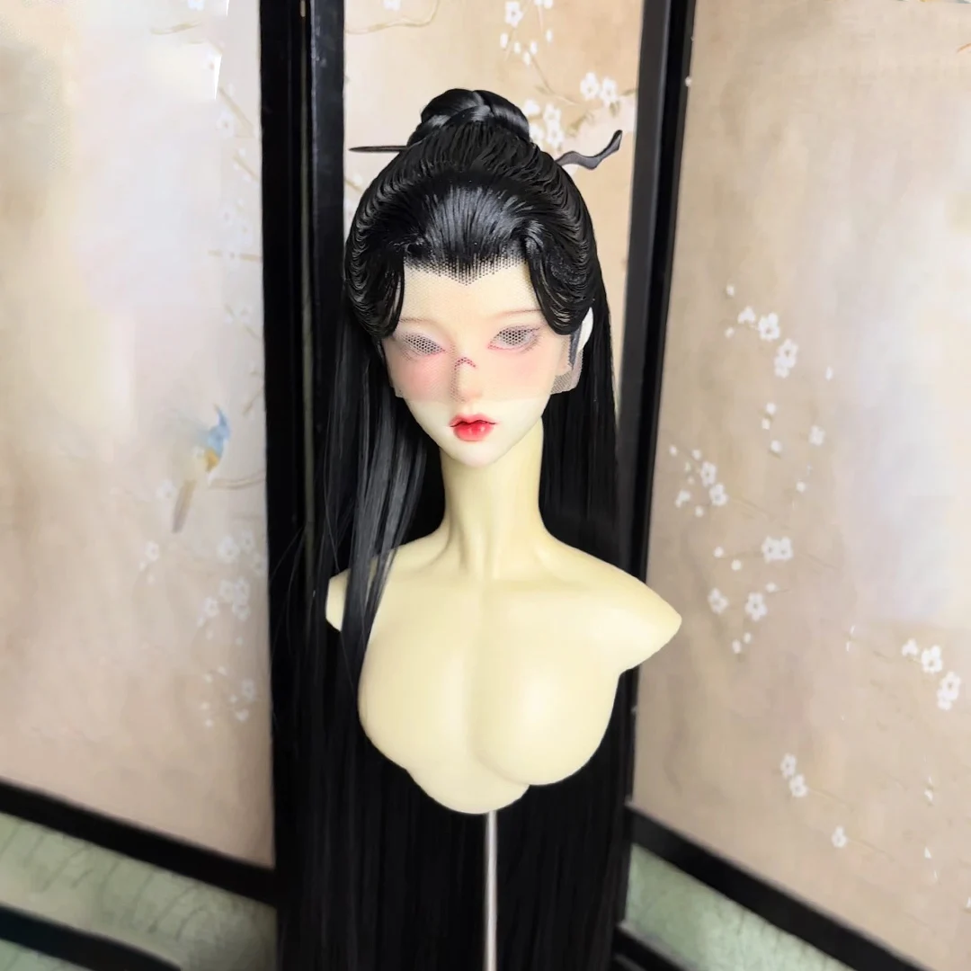 1/3 Scale BJD Ancient Costume Wig Hanfu Long Hair Retro Samurai Wigs For BJD/SD SD13 Girl SD17 SSDF ID75 Doll Accessories C2297