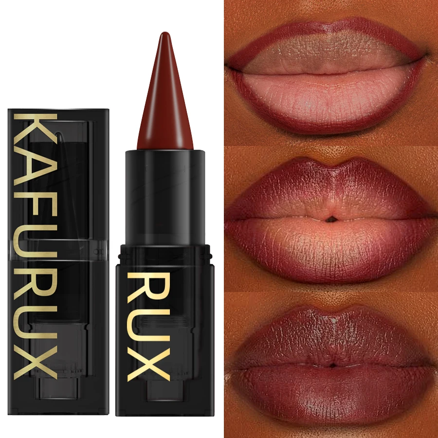 1pc ヌードブラウンリップライナーペン口紅マットスムーズな防水リップライナーペンシル長期的なノンスティックカップリップティントメイクアップ化粧品